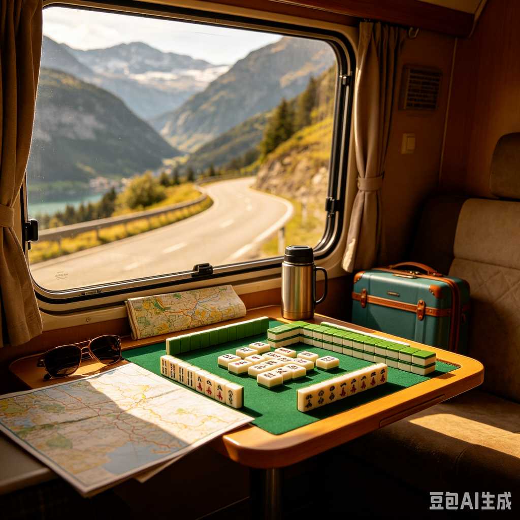 compact mahjong set with case