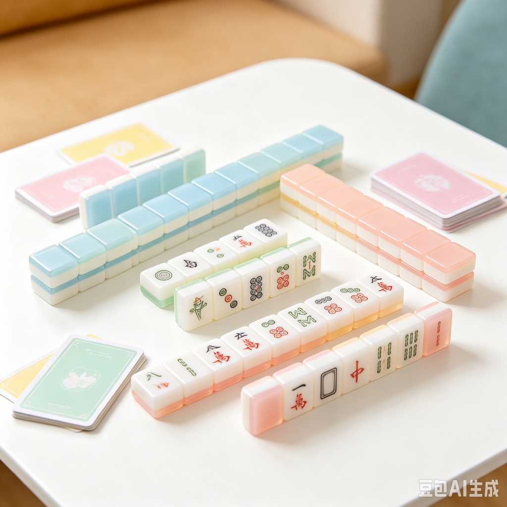 solid wood mahjong tiles