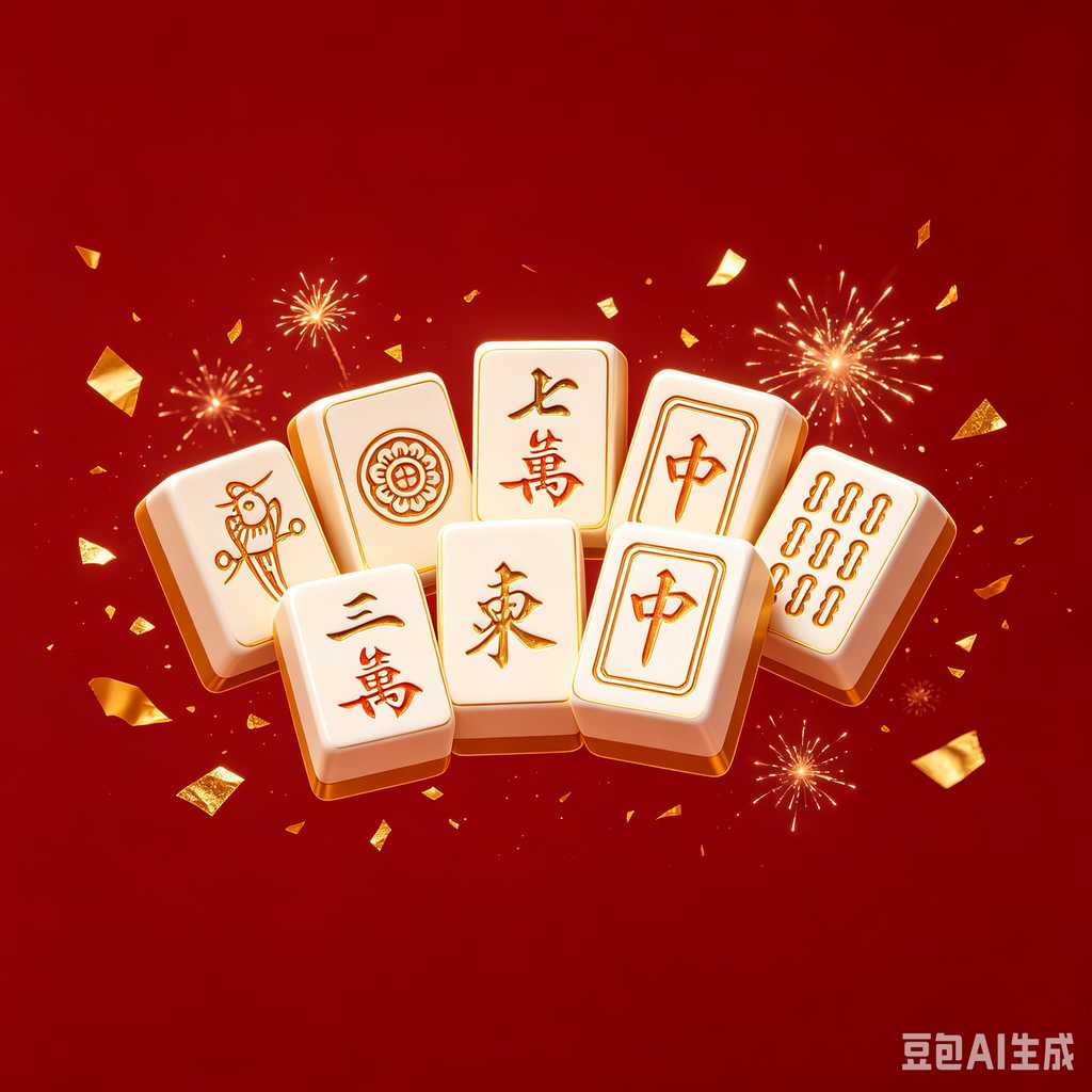 stylish text mahjong set