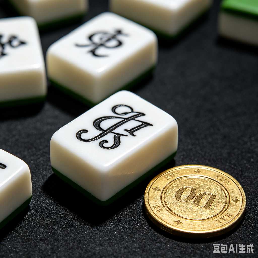 logo engrave mahjong tiles